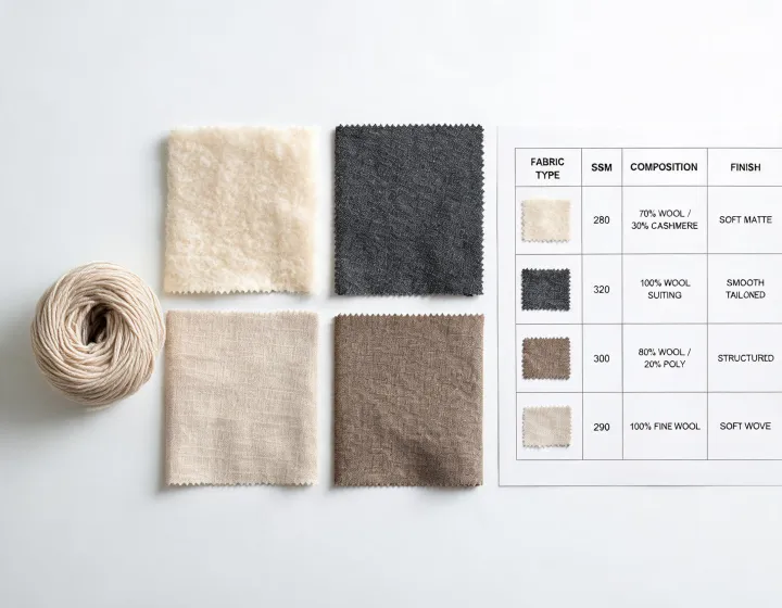 Fine apparel fabric swatch collection
